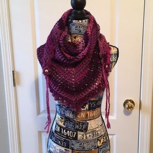 Hand crafted crocheted Shall/Scarf